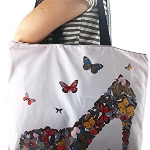 Beach Tote Bag Waterproof Foldable Lightweigh Travel Shopping Zippered - Picture 9 of 9